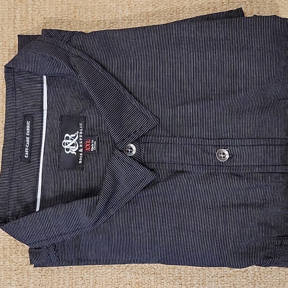 Rock & Republic Black Shirt, NWT, XXL